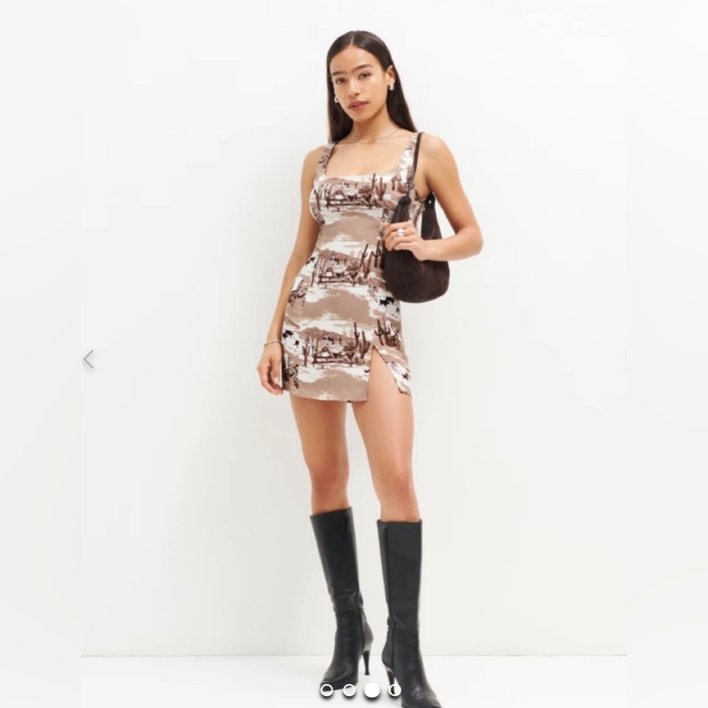 Reformation Noah Ranchera Dress - Size 2 - Worn Once